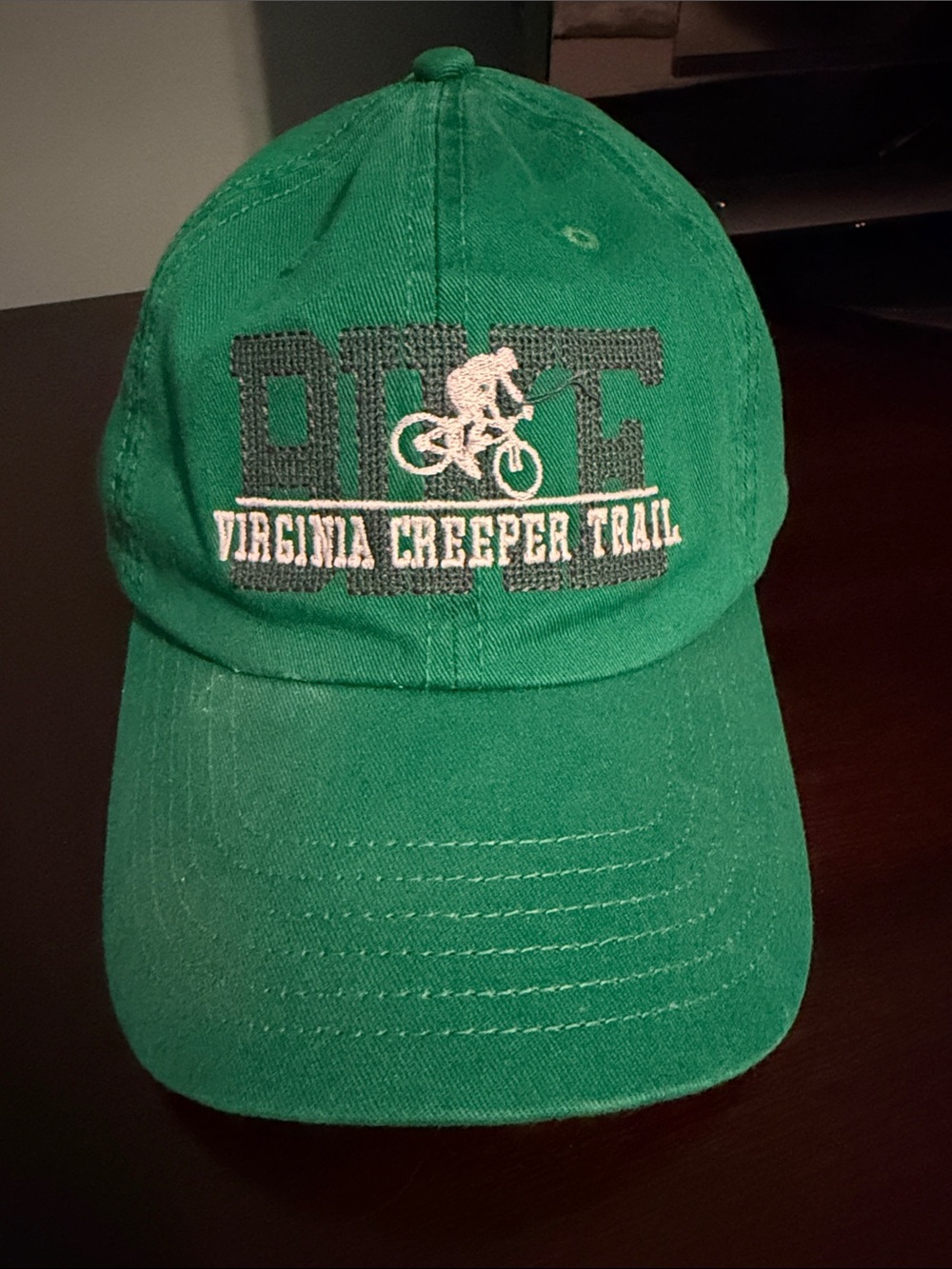 Virginia Creeper Trail Green Bike Cap
